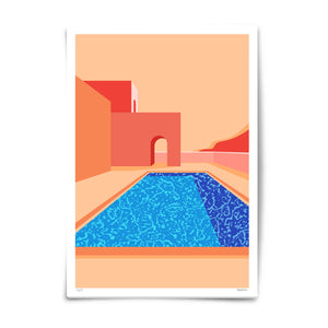summer pool 1 art print