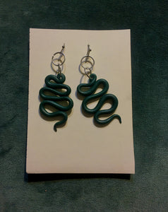 squirmy snake earrings