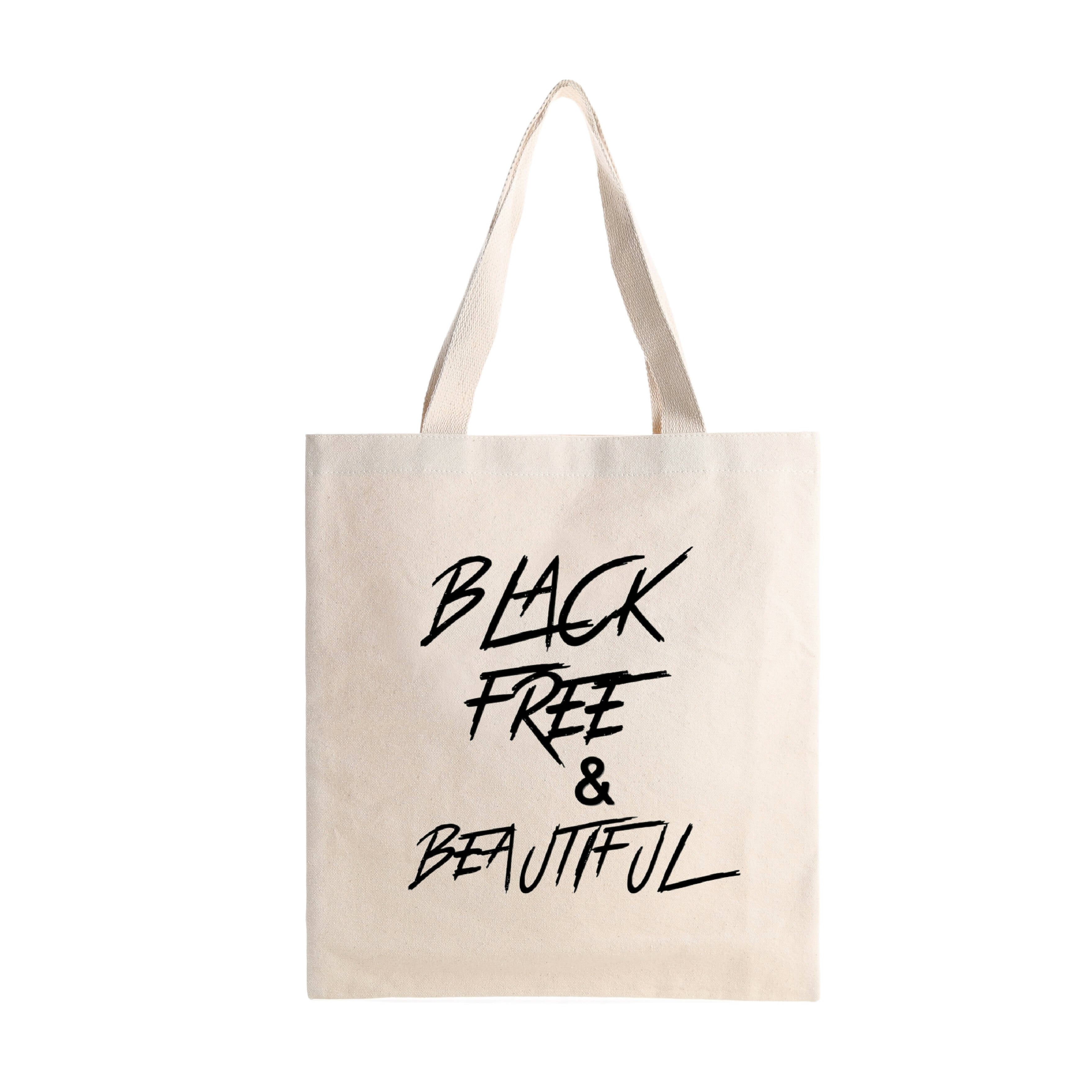 black, free & beautiful tote