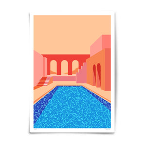 summer pool 2 art print