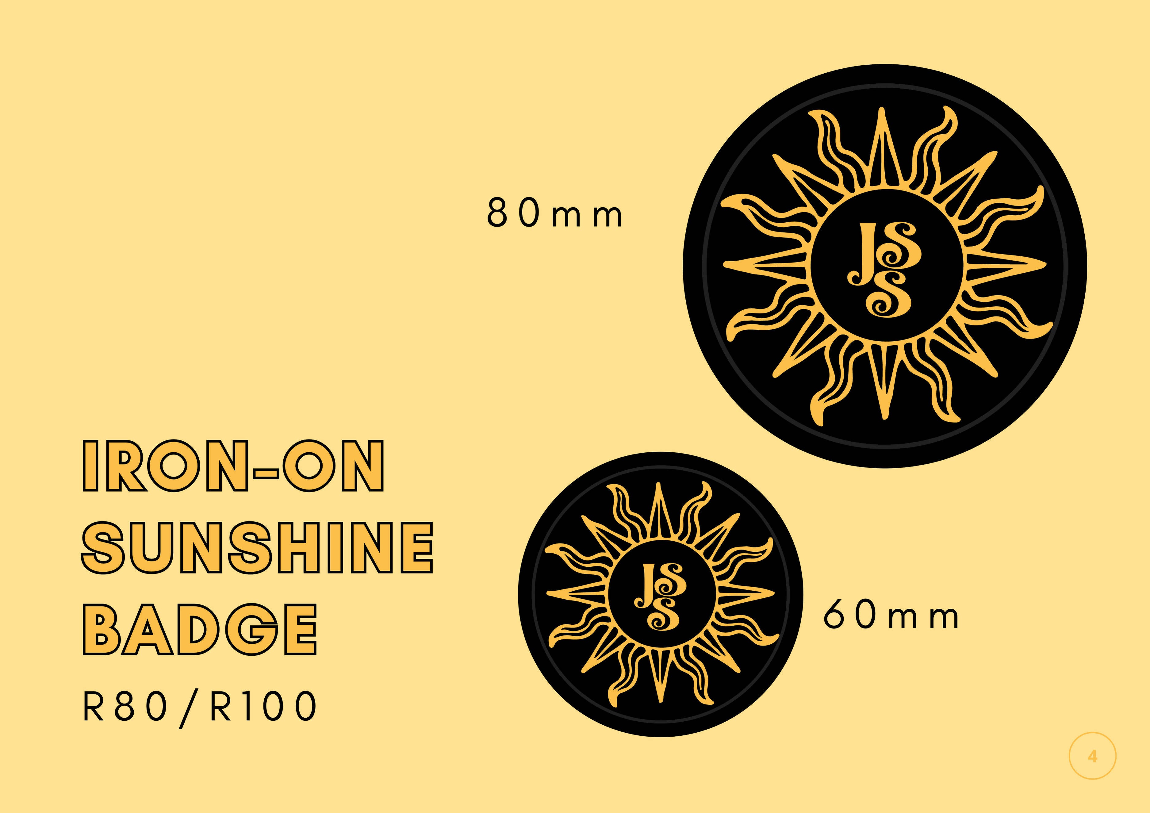 Iron-on Sunshine Badge