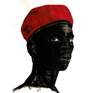 Boy in a red beret