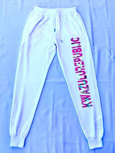 kwazulurepublic sweat pink print pants
