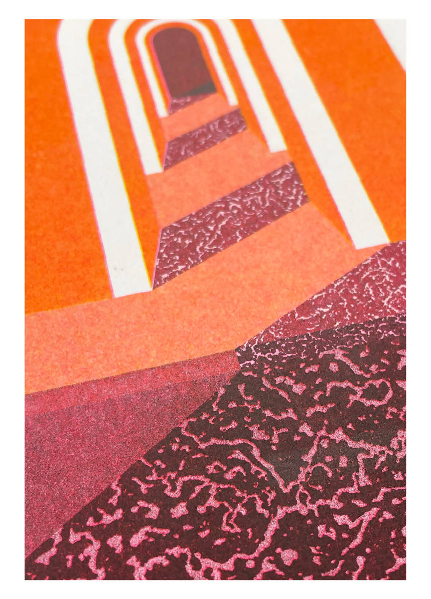 Hallway of Arches RISO Print