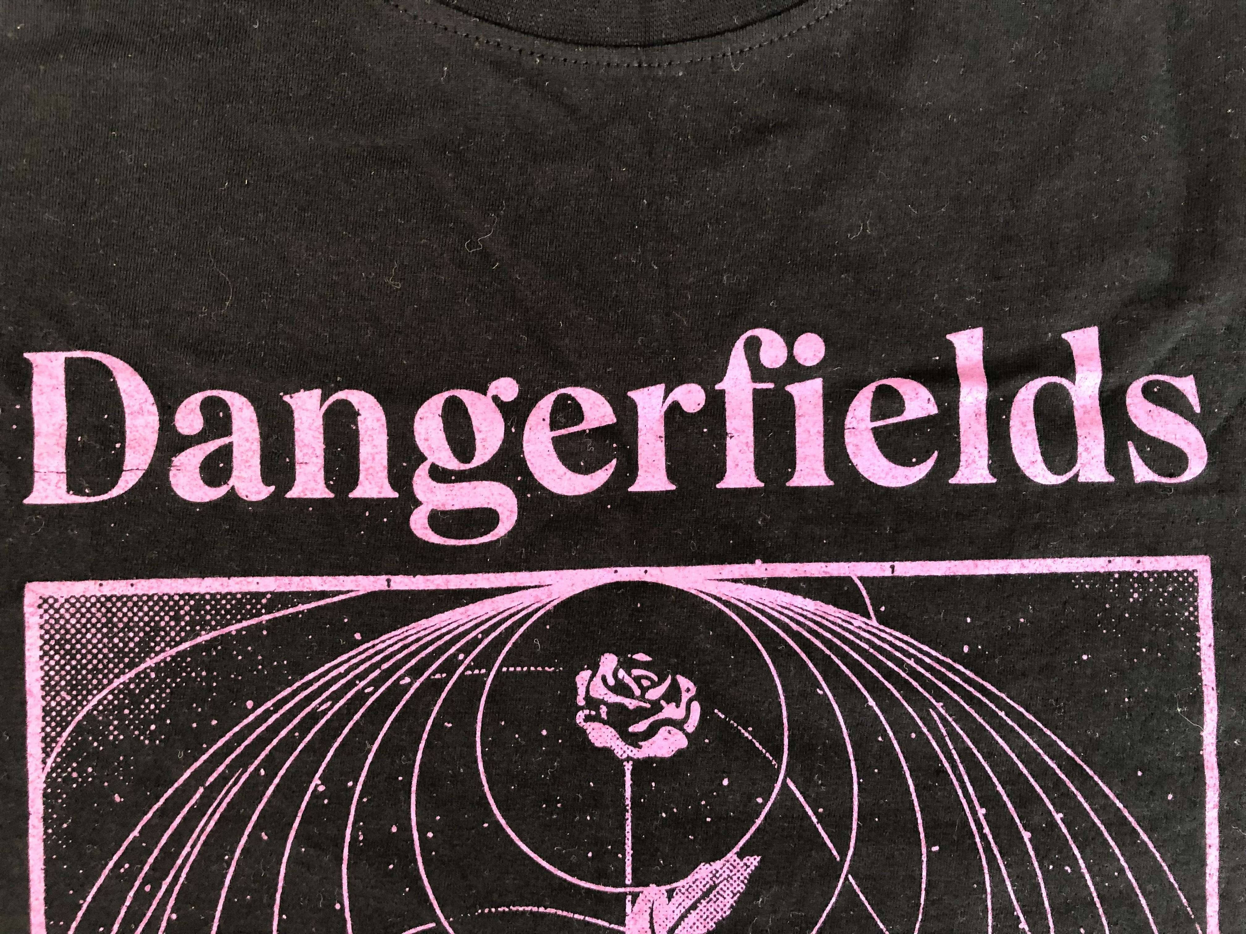 dangerfields rose t-shirt | purple or cream colour print