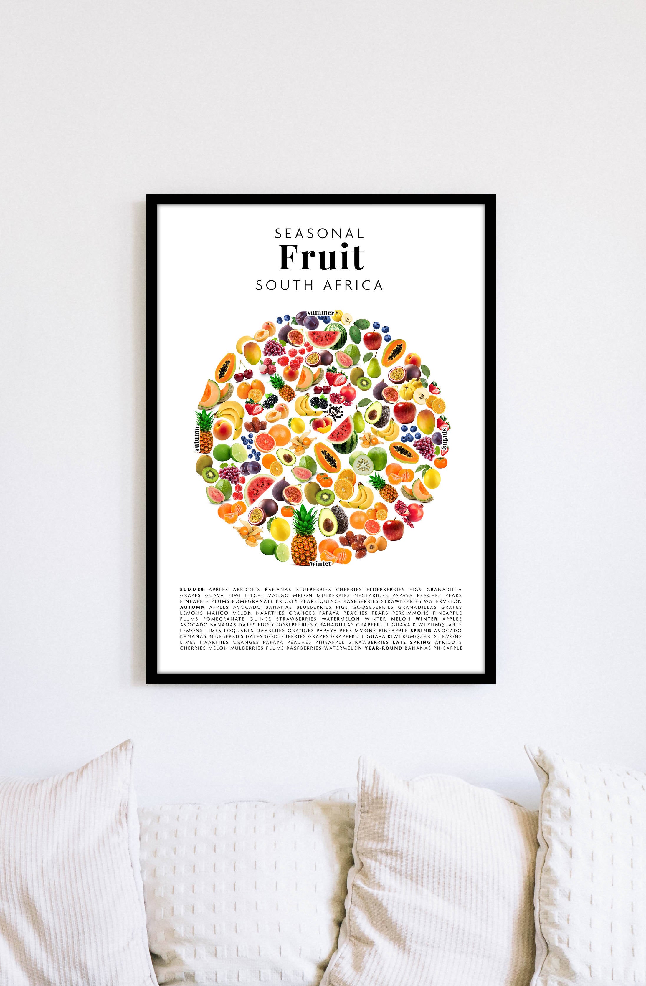 seasonal fruit print