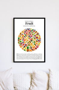 seasonal fruit print