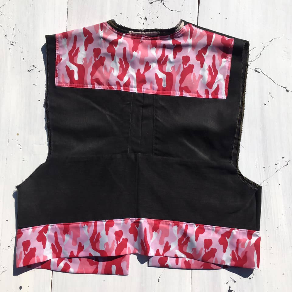 KwaZuluRepublic Black & Pink Camouflage Utility Vest